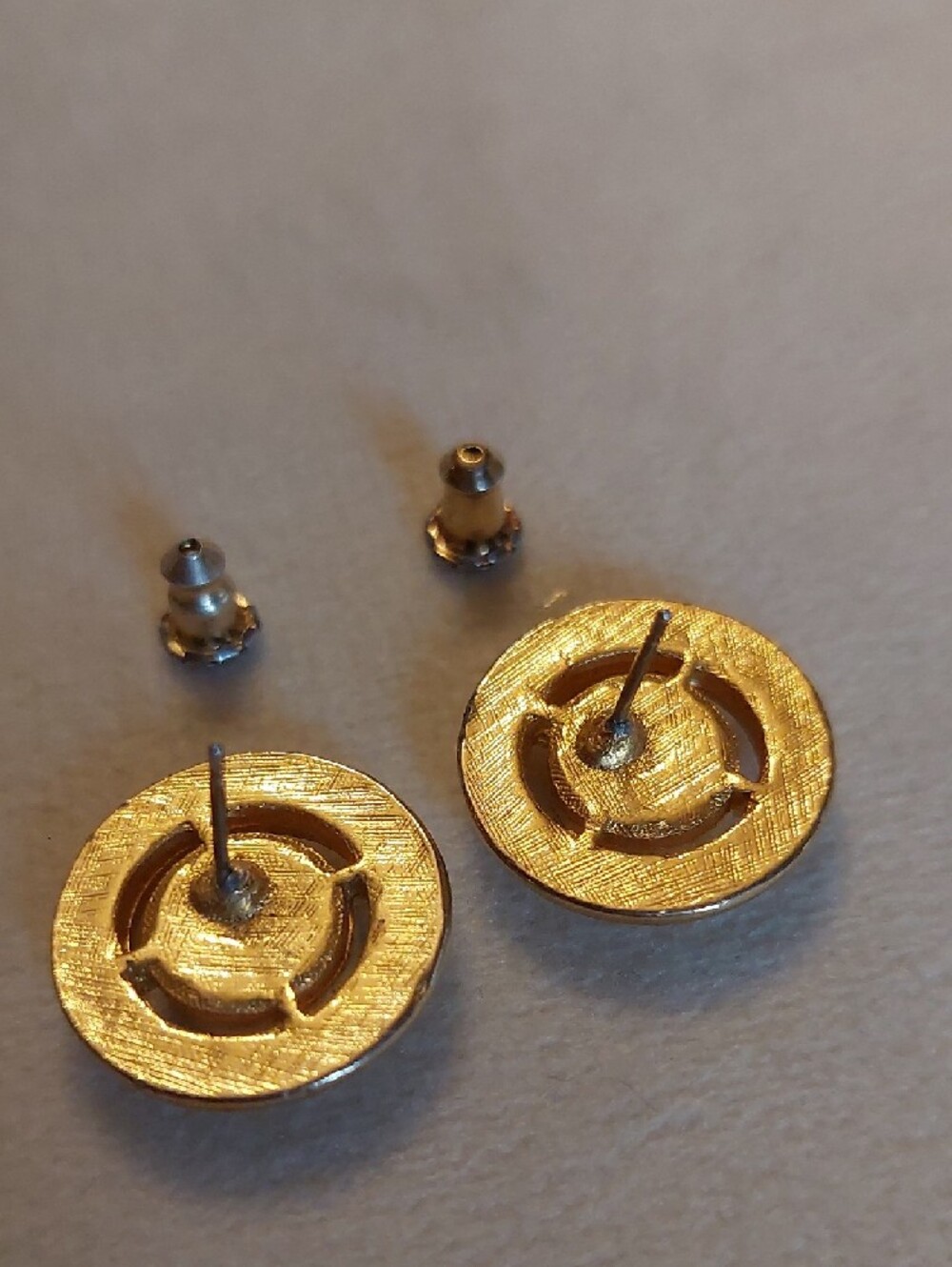 Goldtone Crystal Rhinestone Cluster Stud Earrings - Women's Jewelry - Picture 4 of 9